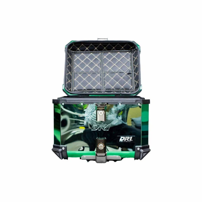 Maletero Acero Dr1 Aleacion Aluiminio 45 Lt Doble Chapa Verde